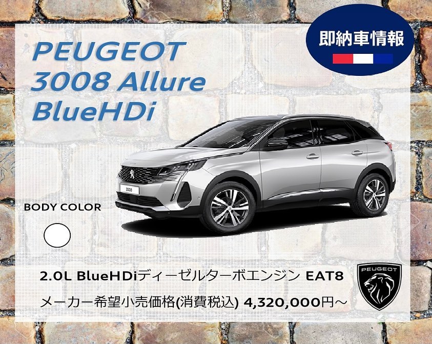 3008即納車情報